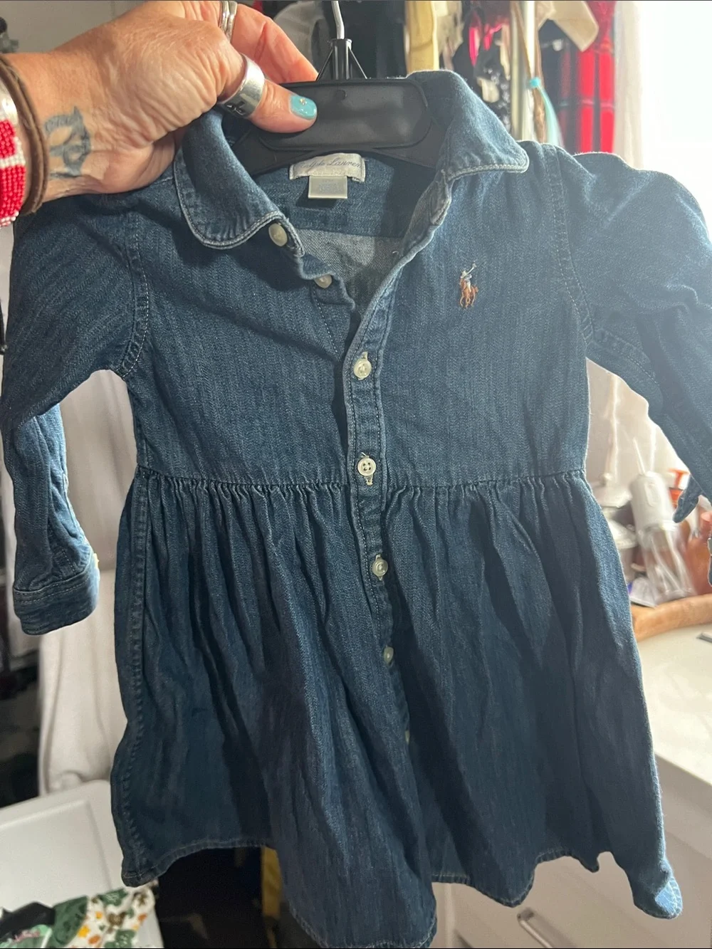 Ralph Lauren Jean Dress 12 months